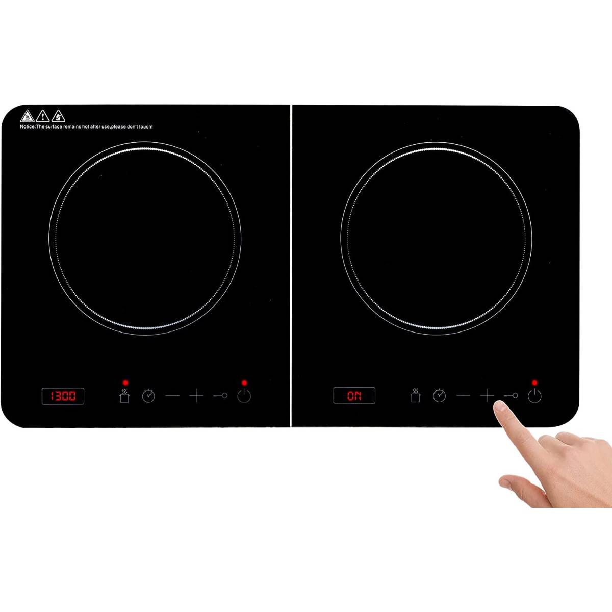Alpina - Plaque de cuisson Induction 3500W 2 feux Réchaud double Thermostat réglable 60 à 240°C ALPINA - Imagen 3