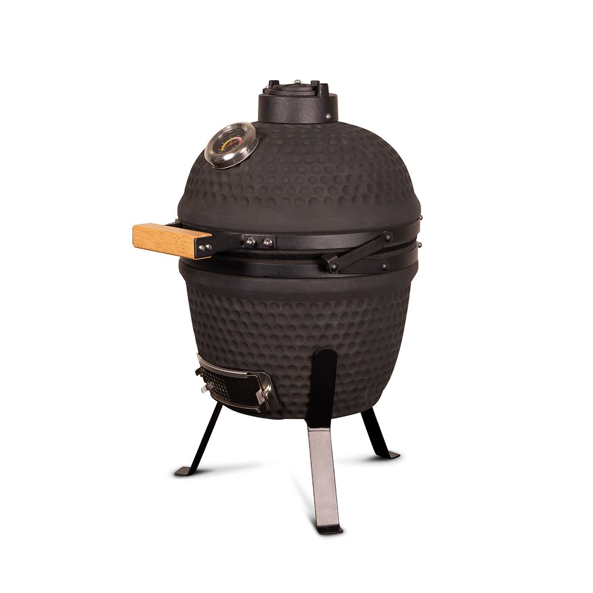 Barbecue kamado à poser Patton Classic 13" - Grille Ø 26 cm - Noir mat - Image 6