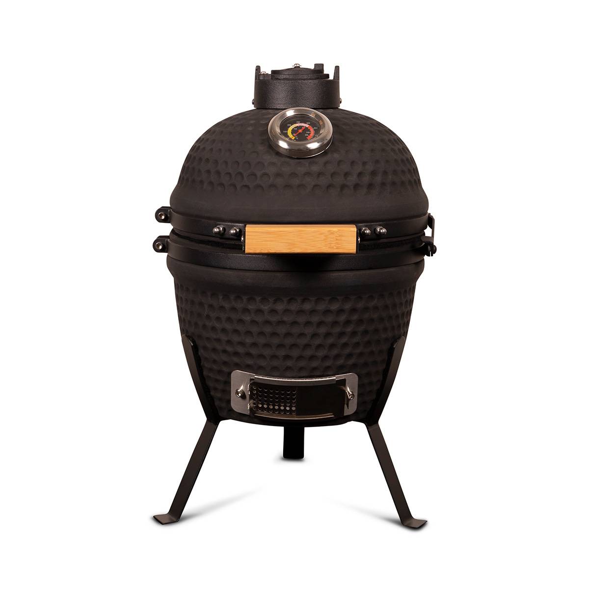 Barbecue kamado à poser Patton Classic 13" - Grille Ø 26 cm - Noir mat