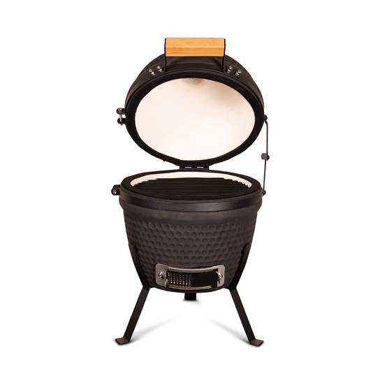 Barbecue kamado à poser Patton Classic 13" - Grille Ø 26 cm - Noir mat - Image 4