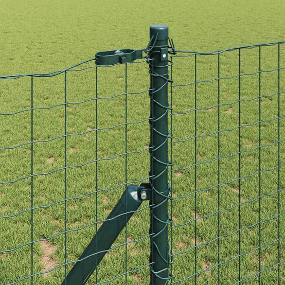 Poteau de clôture Acier galvanisé Vert 3,2 x 3,2 x 150 cm, Poids :34kg - PANGIVO - Image 3