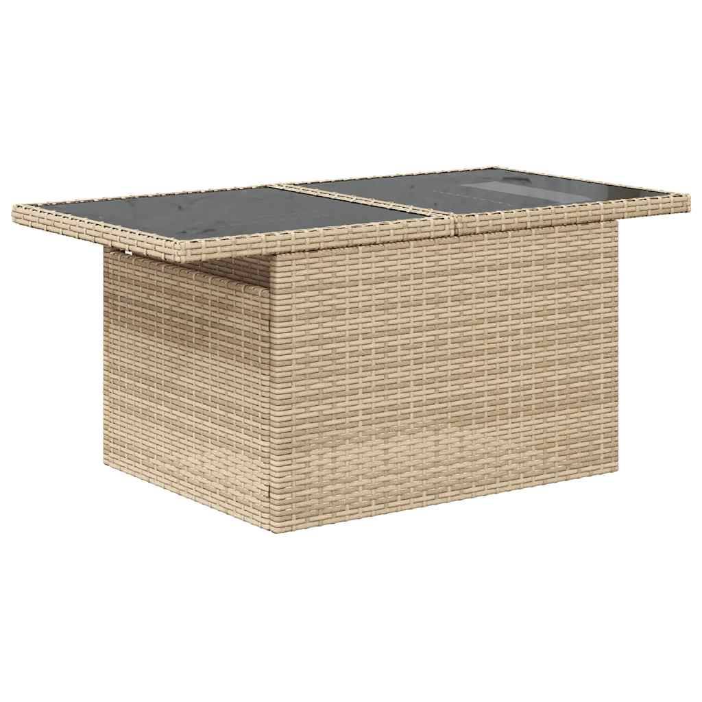 ComfortXL - Salon de jardin 8 places résine tressée avec table d'appoint et rangements Beige – ComfortXL Outdoor Living - Image 7