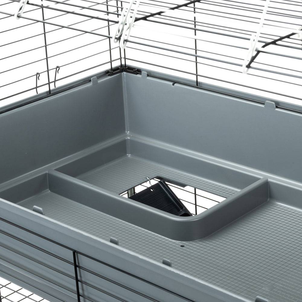 Ferplast - Cage Trois étages pour Lapins RABBIT 120 TRIS, Face avant Ouvrable, Support et Accessoires inclus - Imagen 7