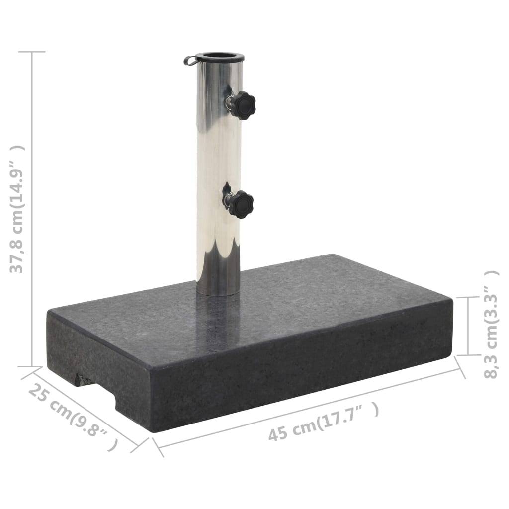 Maison Chic - Socle de parasol - accessoire parasol rectangulaire Granite 25 kg Noir MP721 - Image 4