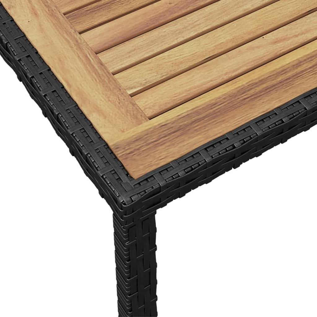 PANGIVO - Table de jardin Bois d'acacia Noir et Marron 123 x 60 x 74 cm - PANGIVO - Image 4