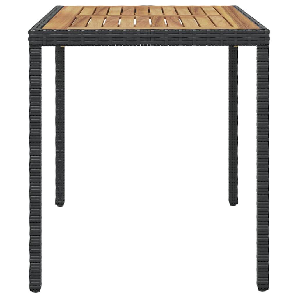 PANGIVO - Table de jardin Bois d'acacia Noir et Marron 123 x 60 x 74 cm - PANGIVO - Image 3