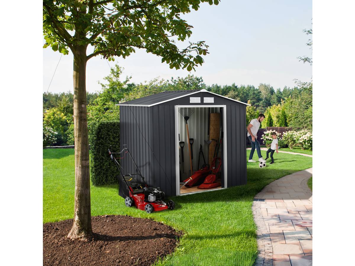 Habitat Et Jardin - Abri De Jardin Métal "vegas" - 2,7 M² - Gris -habitat Et Jardin - Imagen 2