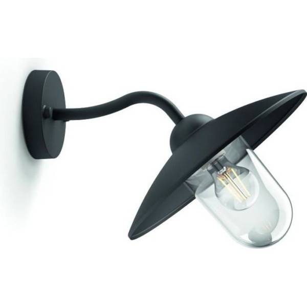 Philips - Applique d'extérieur Philips - Hammock - Noir - Verre transparent - IP44