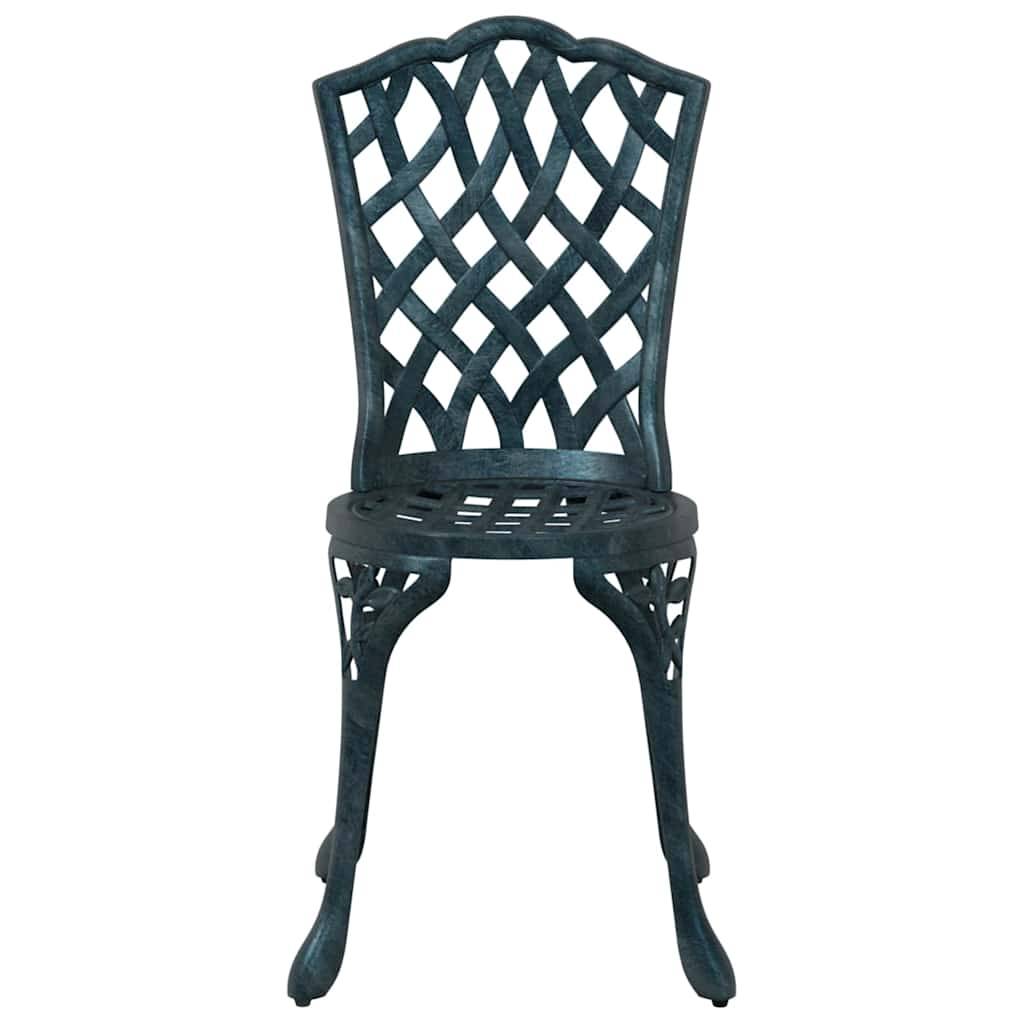 Chaise de jardin aluminium vert 39 x 40 x 87 cm - PANGIVO - Image 4