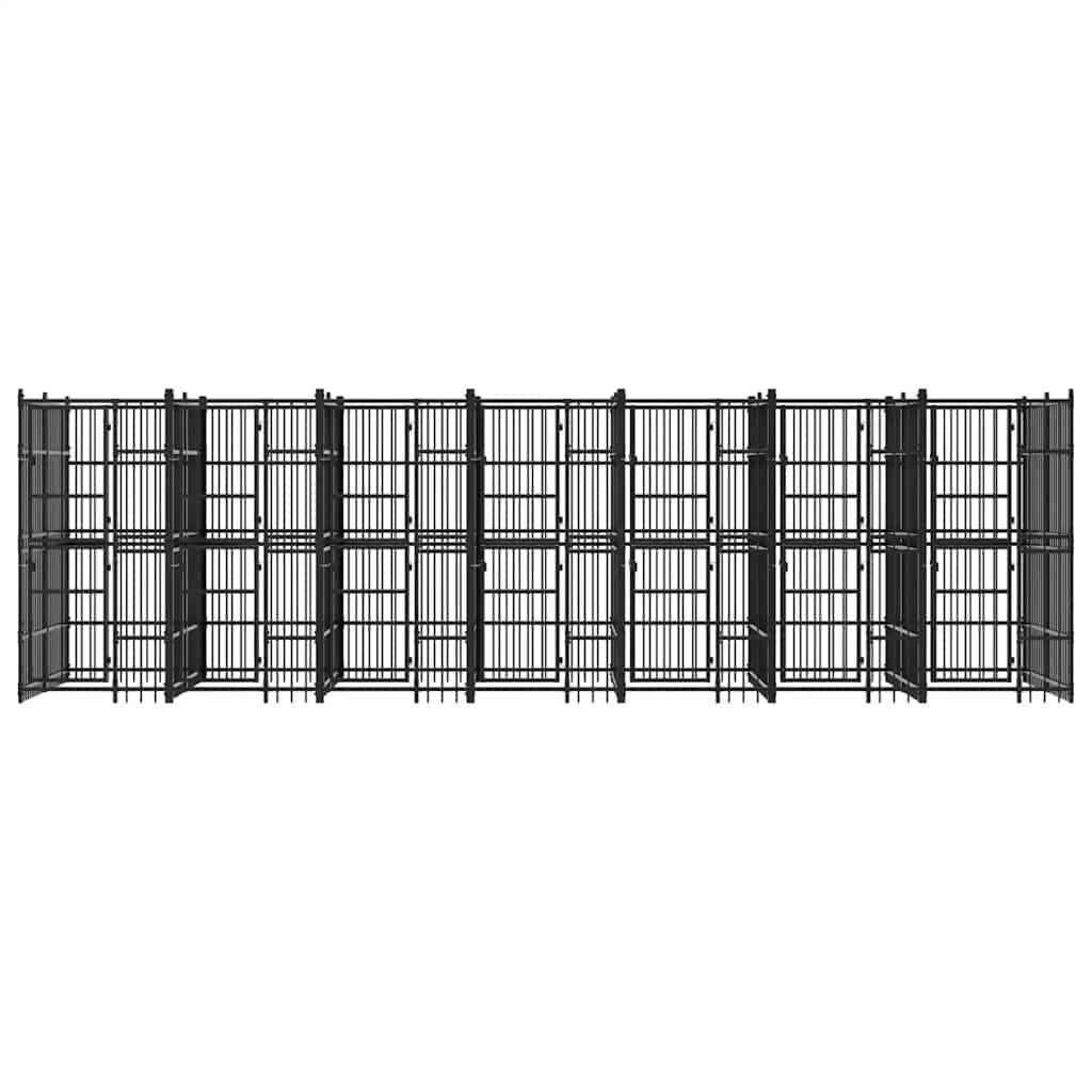 Vidaxl - Chenil d'extérieur pour chiens Acier 12,9 m² vidaXL 3097942 - Imagen 6