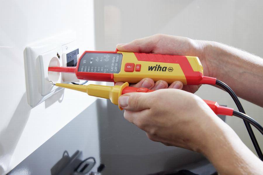 Testeur de tension et de continuité WIHA 121 000 V AC CAT IV + 2x piles AAA incluses - 45216 - Imagen 3