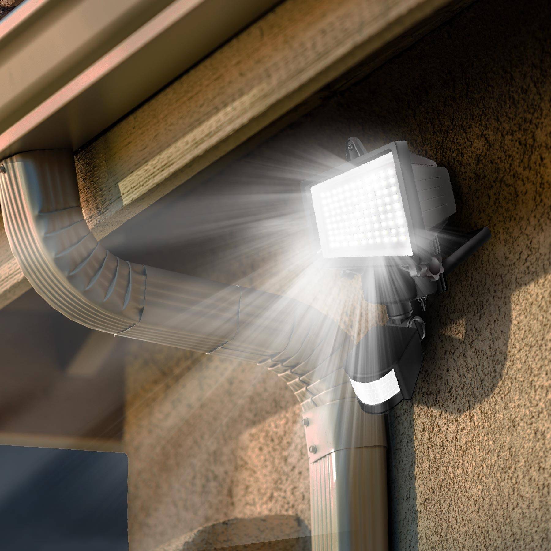 Lumisky - Projecteur solaire sensor COOPER Noir 1000LM - Imagen 5