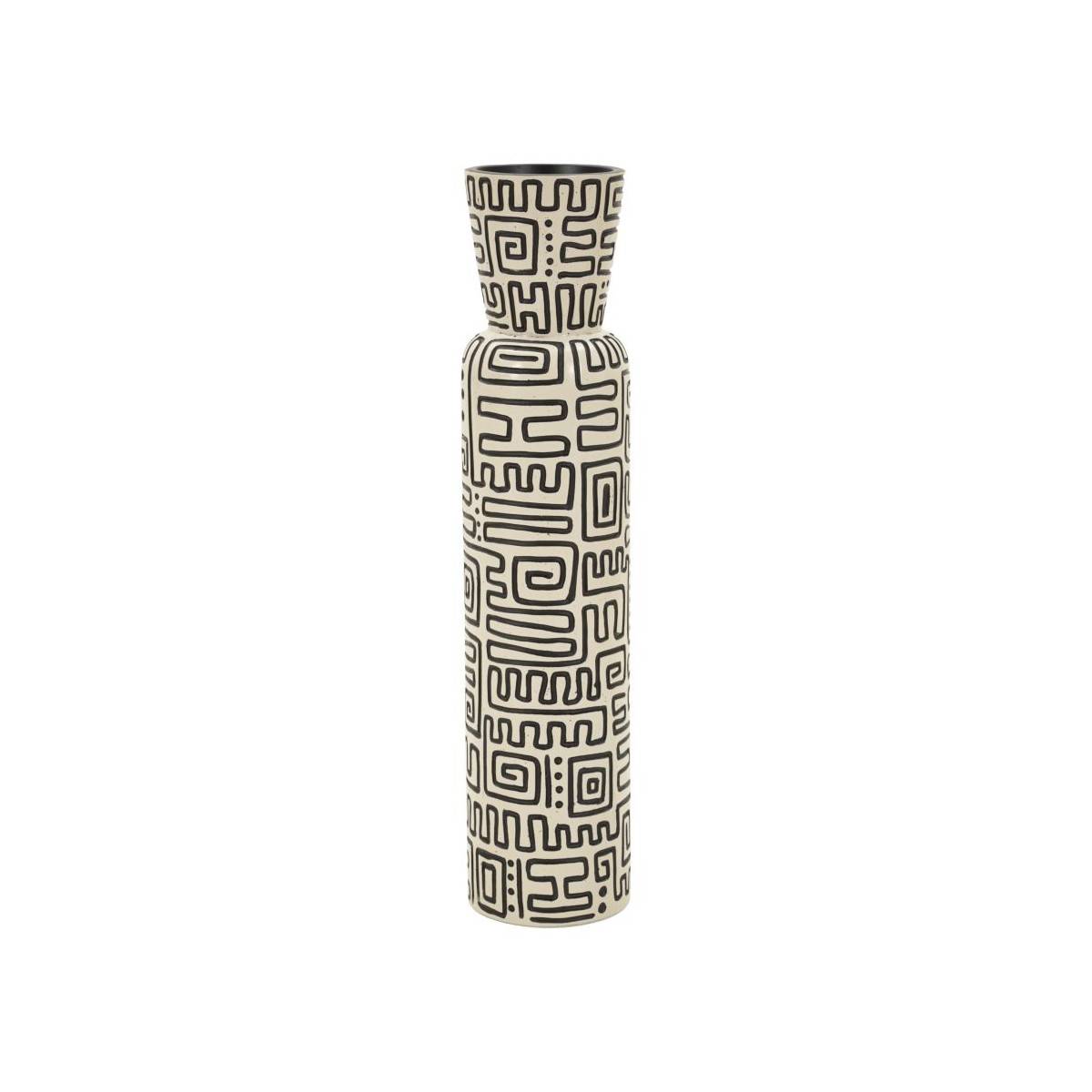 Paris Prix - Vase Design "Nairobi" 65cm Blanc & Noir - Image 1