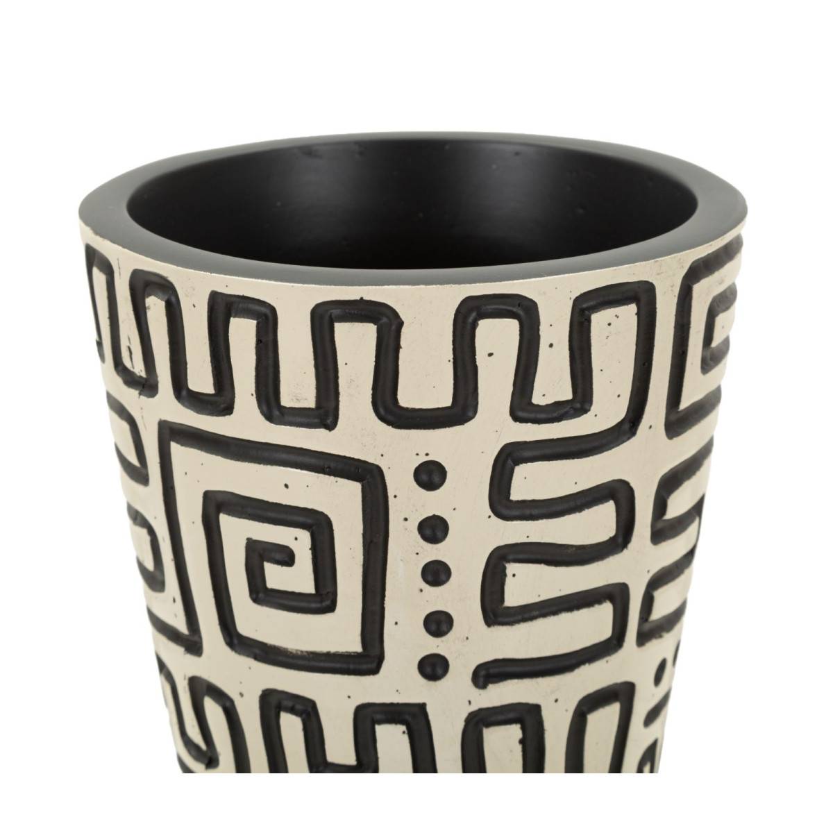 Paris Prix - Vase Design "Nairobi" 65cm Blanc & Noir - Image 3