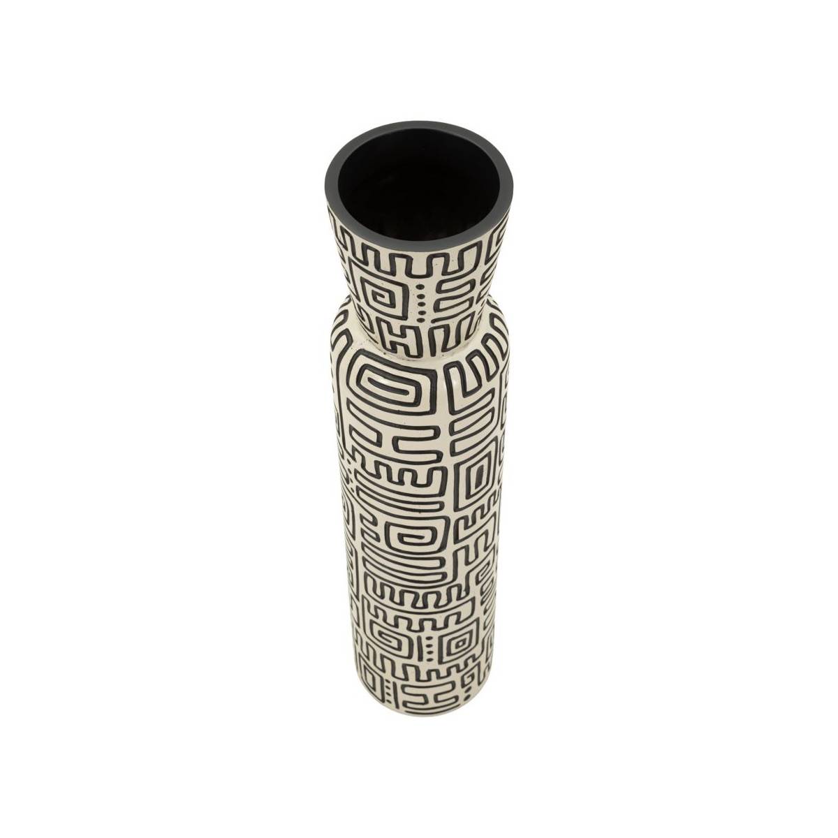 Paris Prix - Vase Design "Nairobi" 65cm Blanc & Noir - Image 2