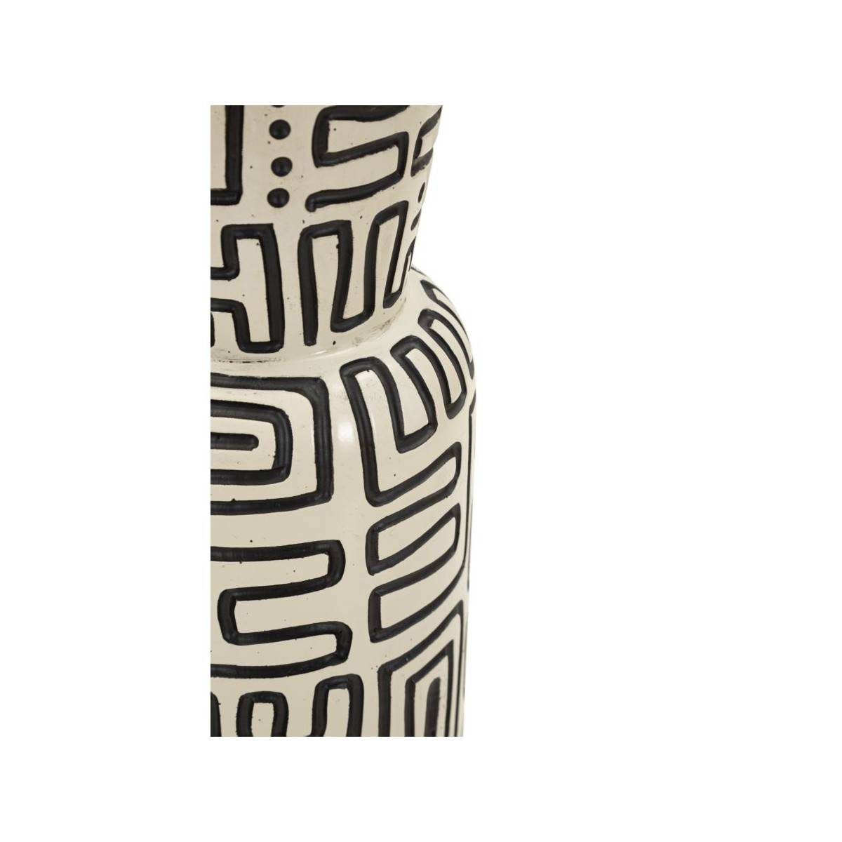Paris Prix - Vase Design "Nairobi" 65cm Blanc & Noir - Image 4