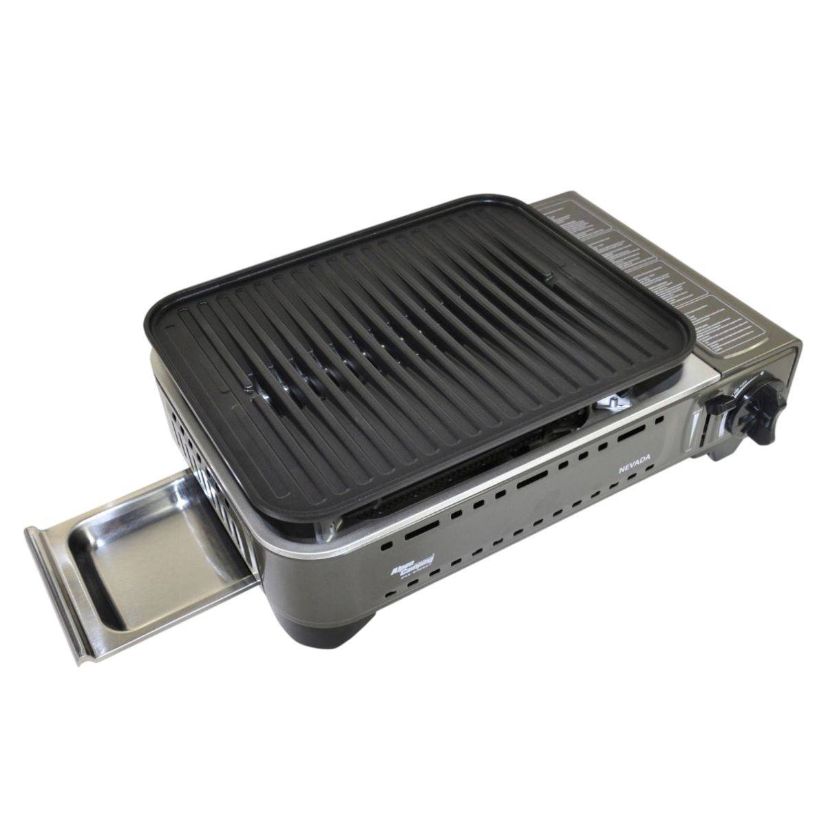 Barbecue à gaz Portable Réchaud Grill 1780W Butane Allumage Piezo + Mallette Camping ALPEN - Image 9
