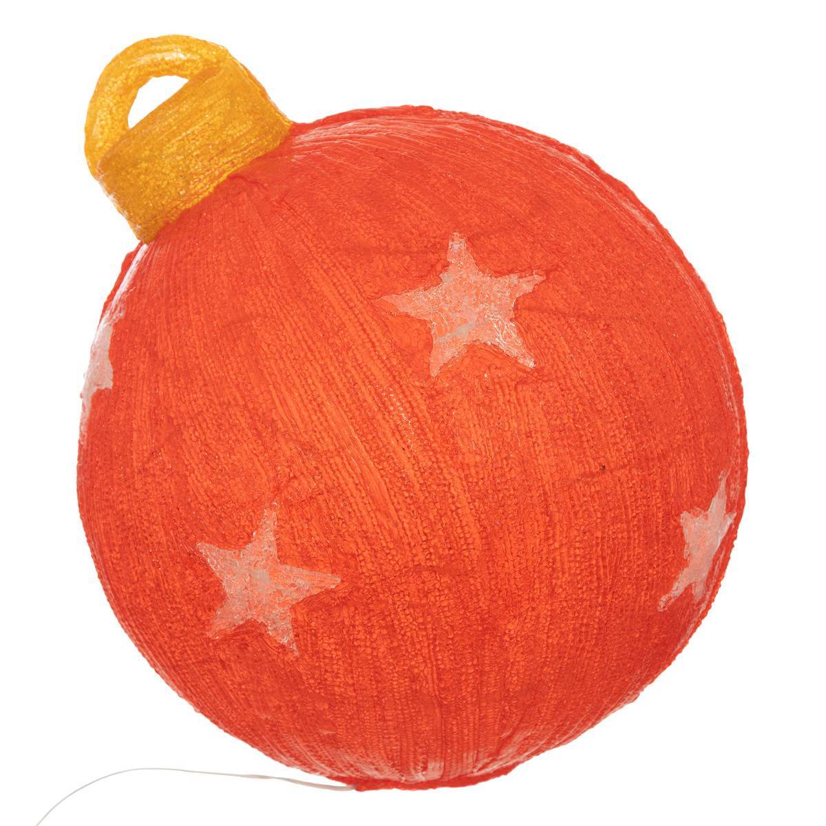 Fééric Lights & Christmas - Forme acrylique boule de Noël lumineuse solaire 60 LED H.38cm - Feeric Lights & Christmas - Imagen 1