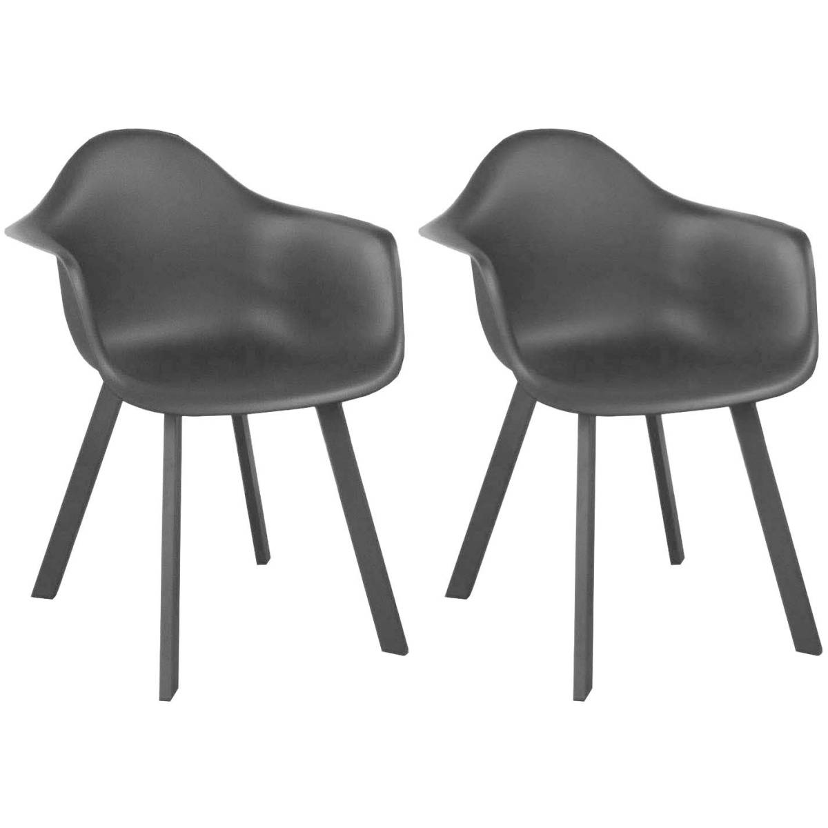 Proloisirs - Fauteuils de jardin en aluminium et résine Jato (Lot de 2) - Imagen 1