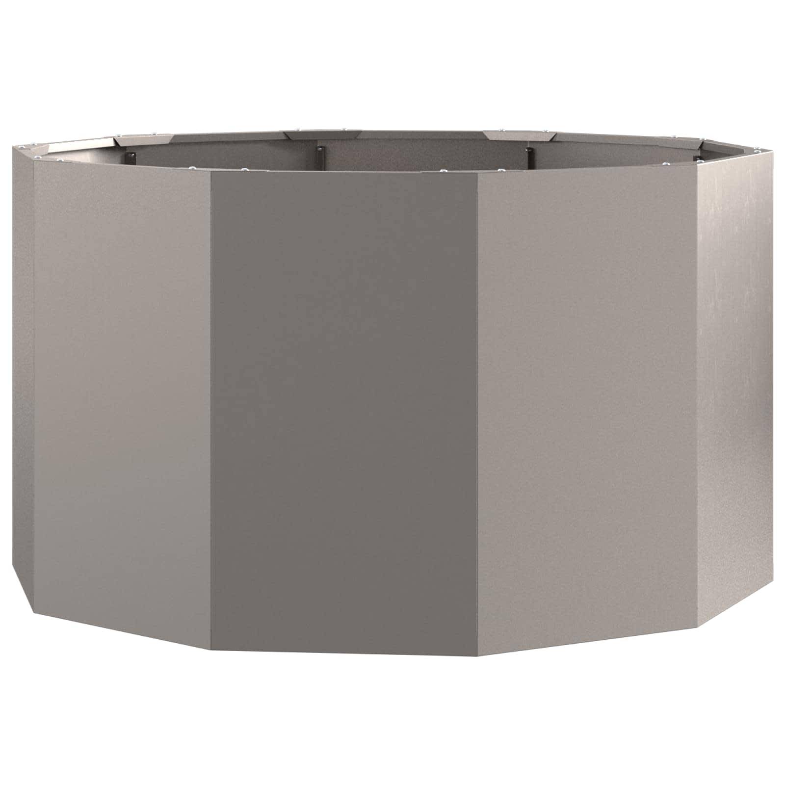 Jardinière acier rouillé 90 x 90 x 50 cm - PANGIVO - Image 5