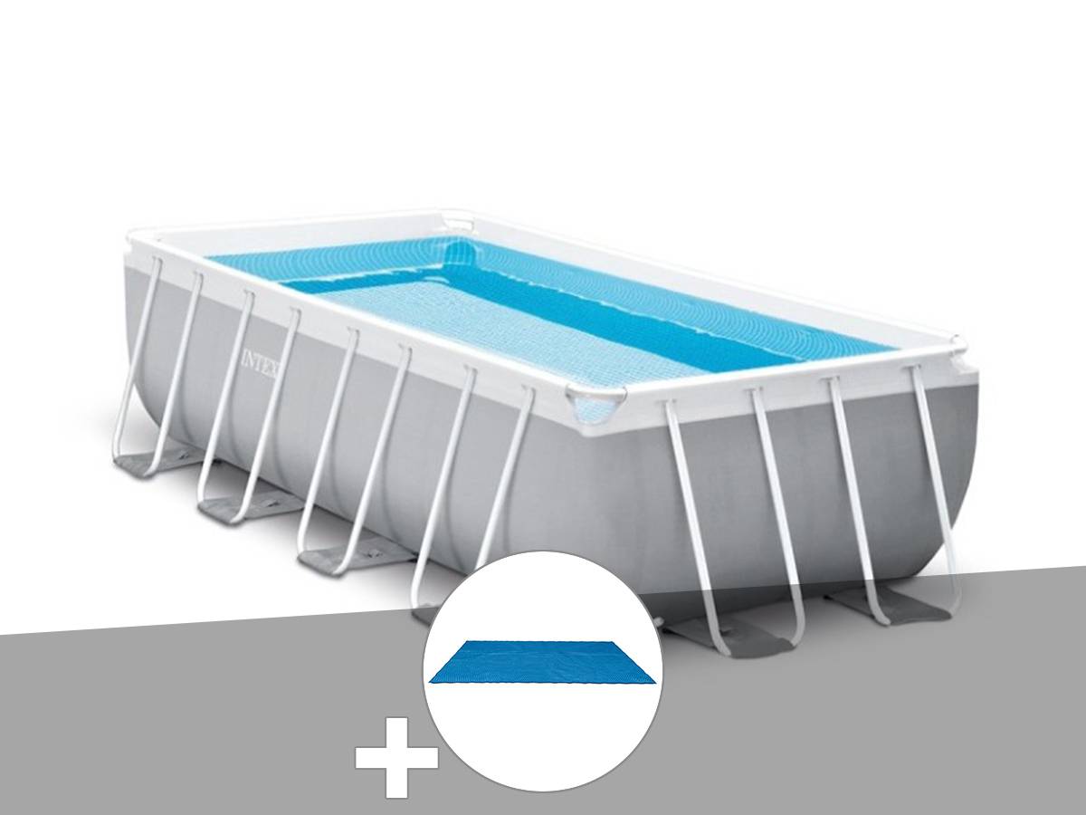 Kit piscine tubulaire Intex Prism Frame rectangulaire 4,00 x 2,00 x 1,00 m + Bâche à bulles - Imagen 1