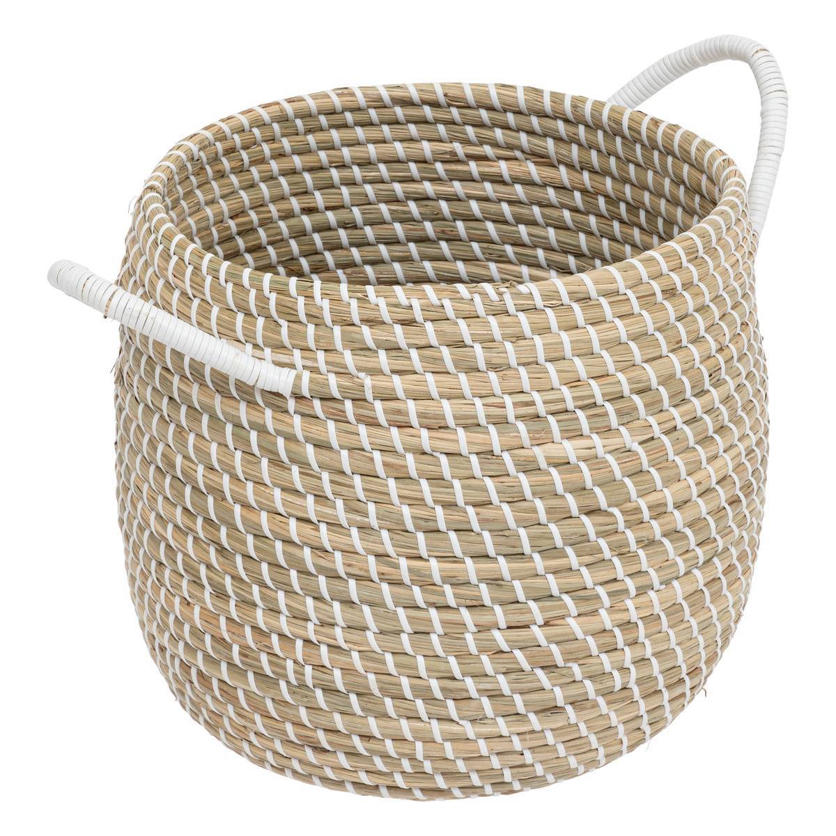 Atmosphera - Lot de 2 paniers "Soleya" D30/39cm beige - Atmosphera Créateur d'intérieur - Imagen 5