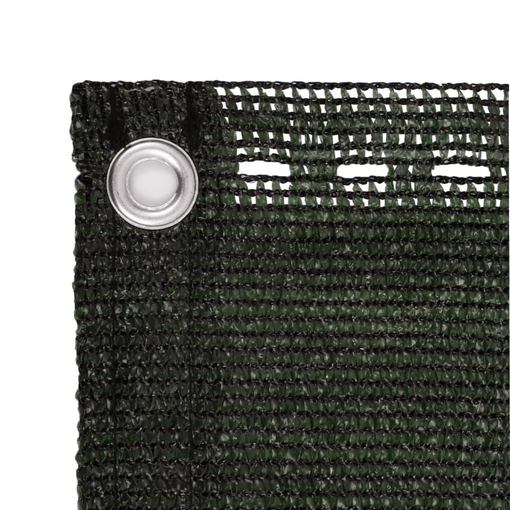 Helloshop26 - Écran de balcon brise pare vue protection confidentialité 75 x 400 cm PEHD vert foncé - Imagen 3