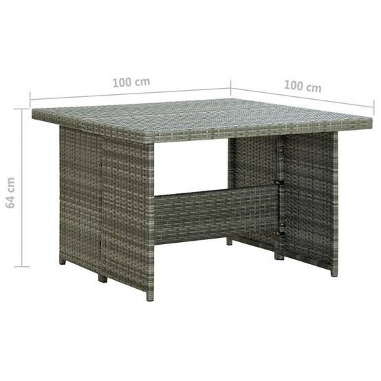 Vidaxl - Salon de jardin 6 pcs avec coussins résine tressée gris vidaXL 315231 - Image 3