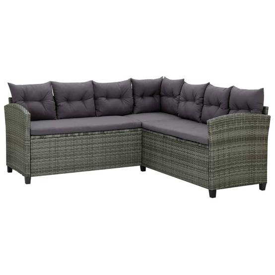Vidaxl - Salon de jardin 6 pcs avec coussins résine tressée gris vidaXL 315231 - Image 9