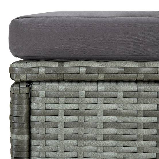 Vidaxl - Salon de jardin 6 pcs avec coussins résine tressée gris vidaXL 315231 - Image 4