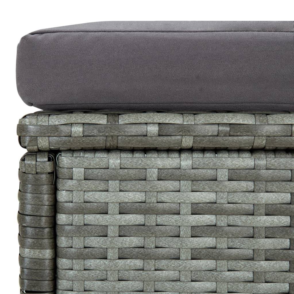 Vidaxl - Salon de jardin 6 pcs avec coussins résine tressée gris vidaXL 315231 - Image 4