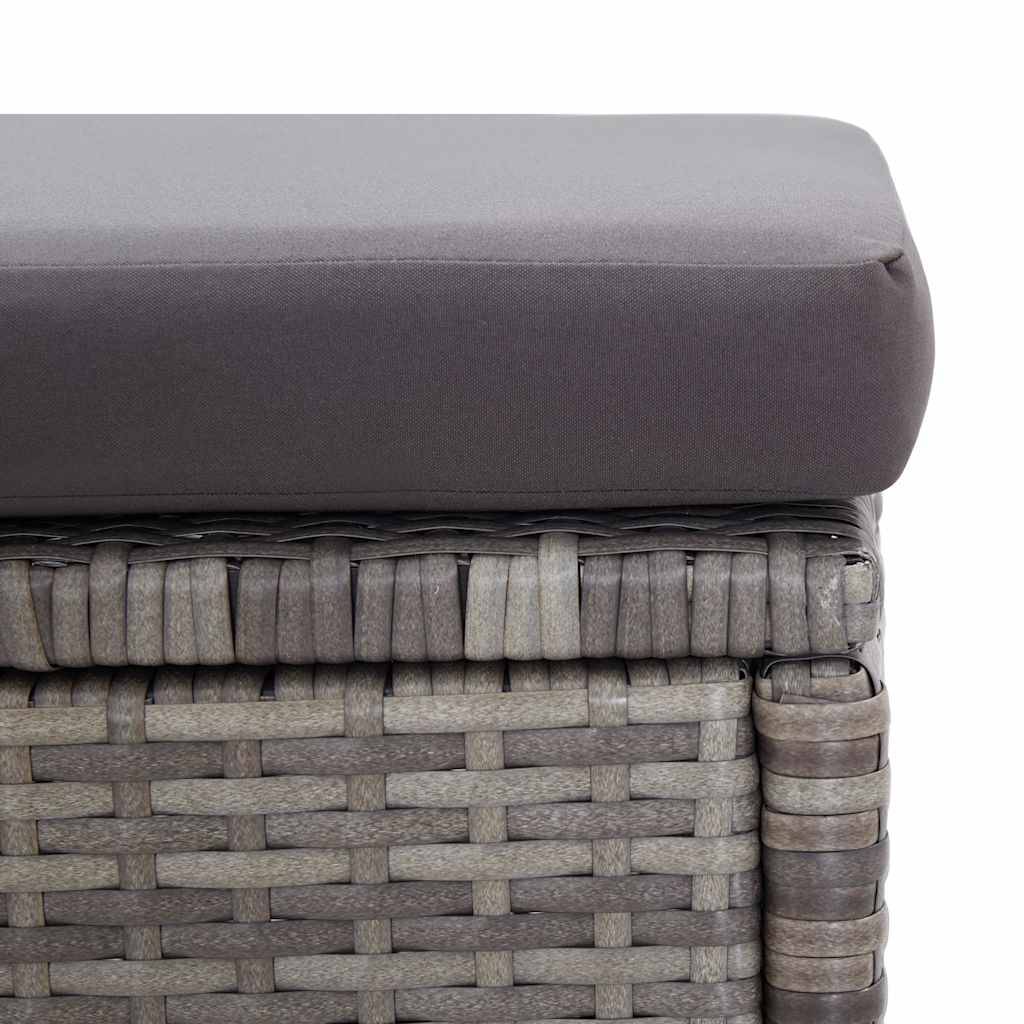 Vidaxl - Salon de jardin 6 pcs avec coussins Résine tressée Gris foncé vidaXL 46150 - Imagen 5