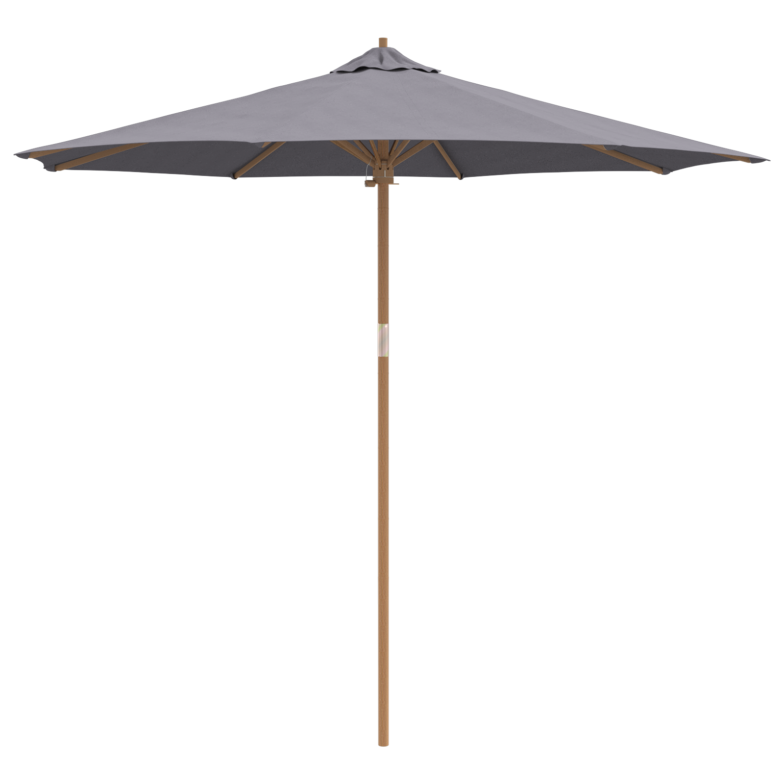 Maison Chic - Parasol de jardin - Parasol d'extérieur Gris Foncé, 270x260 cm, Bambou