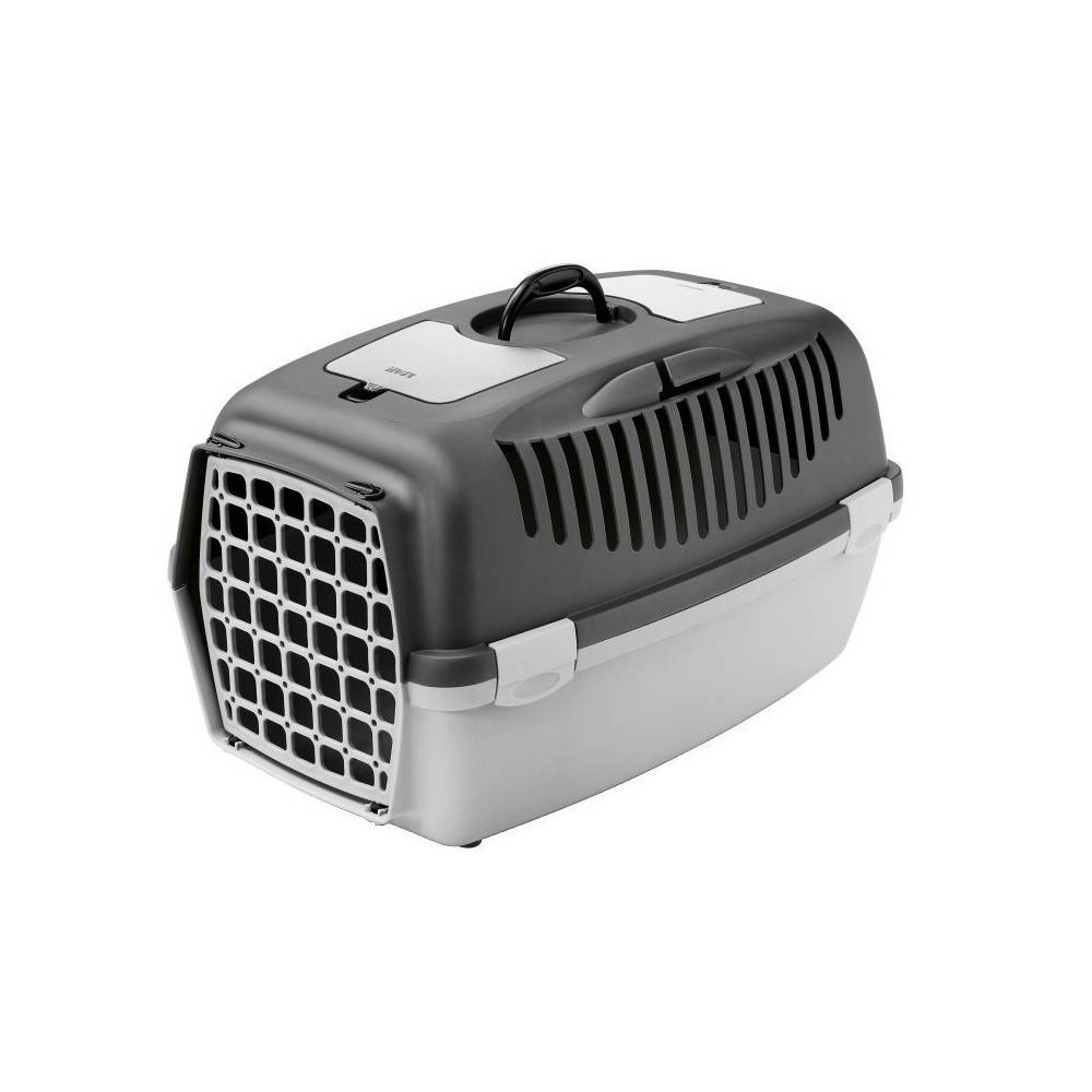 Cage gulliver 2, gris, taille 36 x 55 x 35 cm, transport pour chien max 8 kg. - Imagen 2