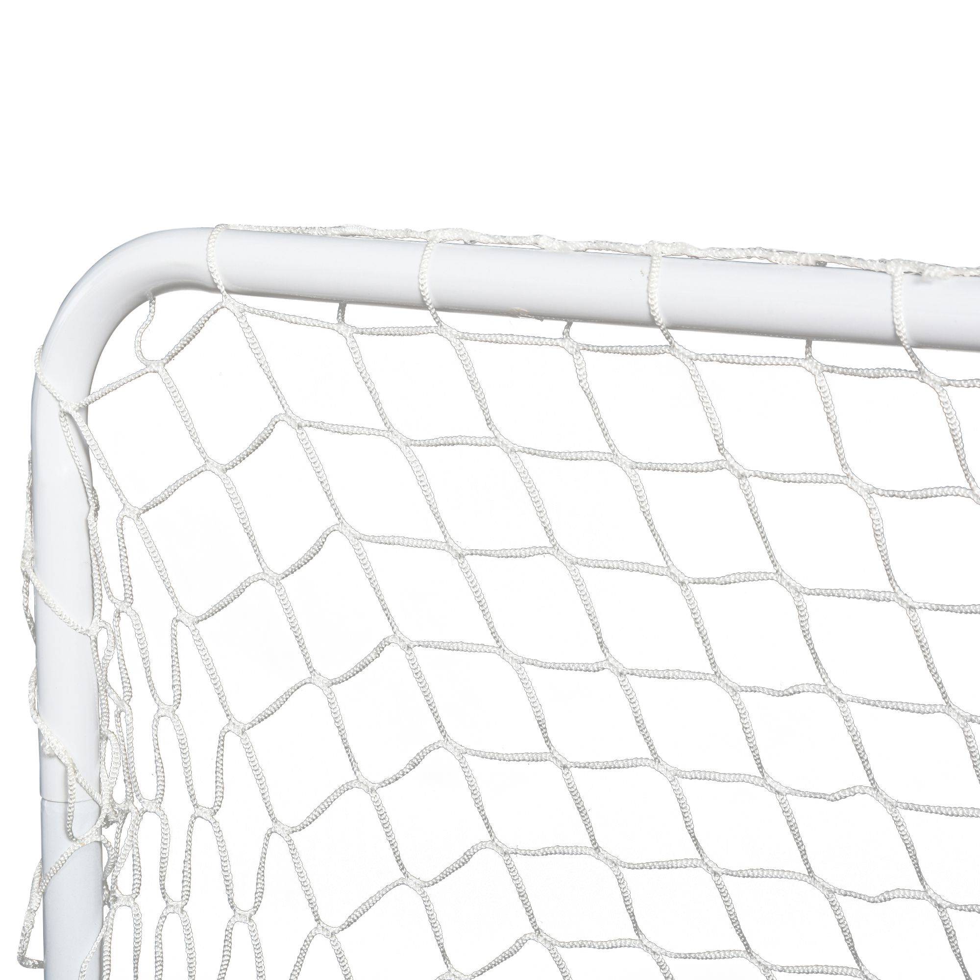 Homcom - Set de 2 mini cages de football pour enfant - ballon, pompe, piquets inclus - 78L x 46l x 56H cm - métal blanc - HOMCOM - Imagen 7