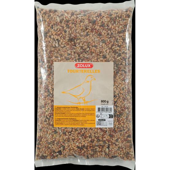 Zolux - Graines pour tourterelle sac de 800g pour oiseaux - Image 2
