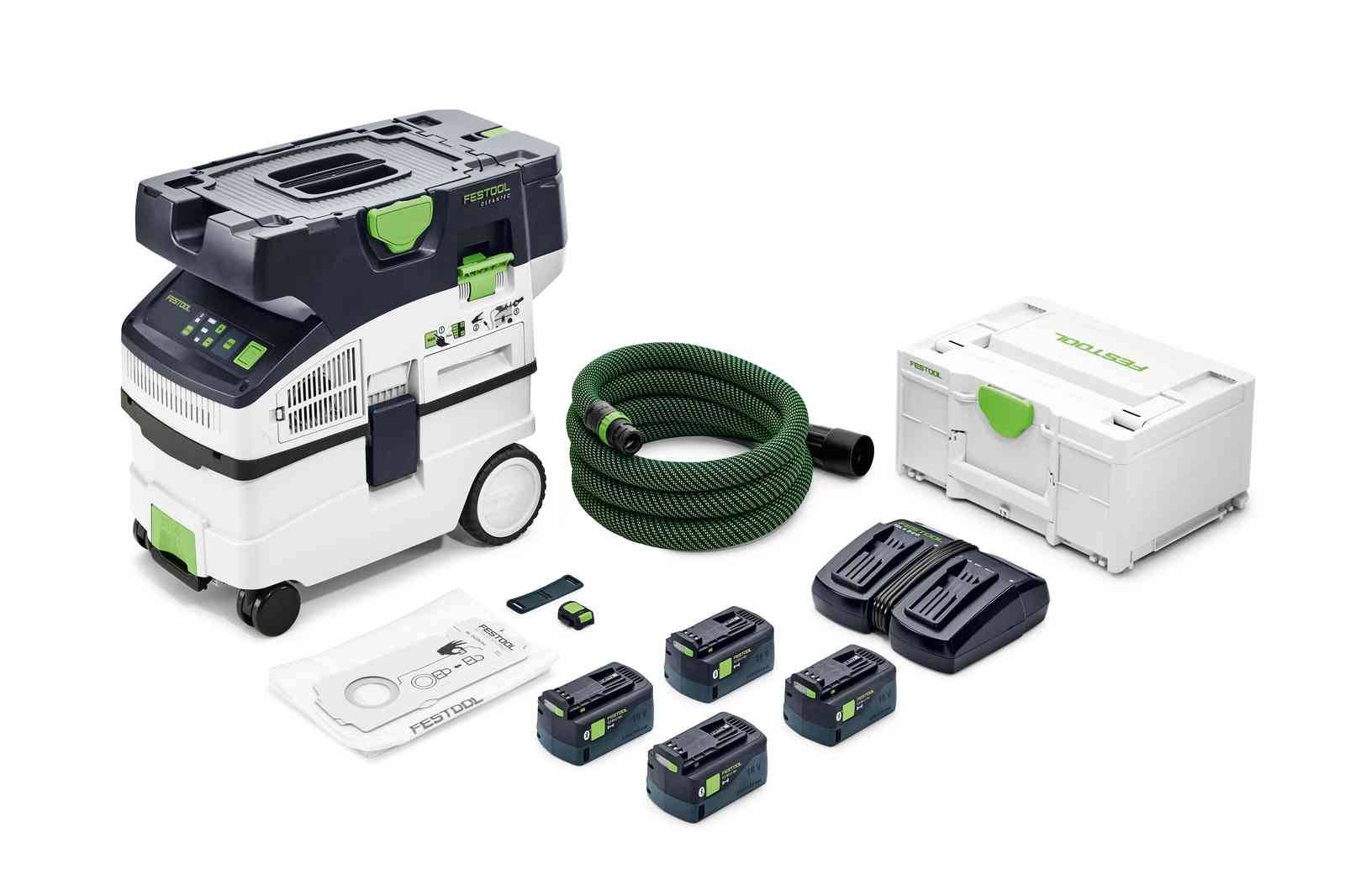 Festool - Aspirateur sans fil 36V (2x18V) CTLC MIDI I-Plus CLEANTEC - FESTOOL - avec 4 batteries 18V 5.0Ah + accessoires - 577671 - Imagen 1