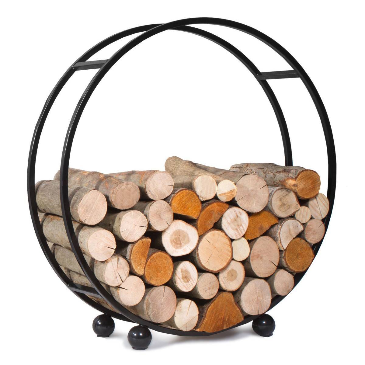 Divers - Porte-bûches 'DAISY' en acier pour bûches 20cm : Alliance parfaite entre fonctionnalité et esthétisme - Ø 80cm - Imagen 1