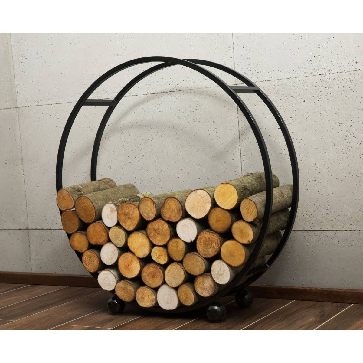 Divers - Porte-bûches 'DAISY' en acier pour bûches 20cm : Alliance parfaite entre fonctionnalité et esthétisme - Ø 80cm - Imagen 3