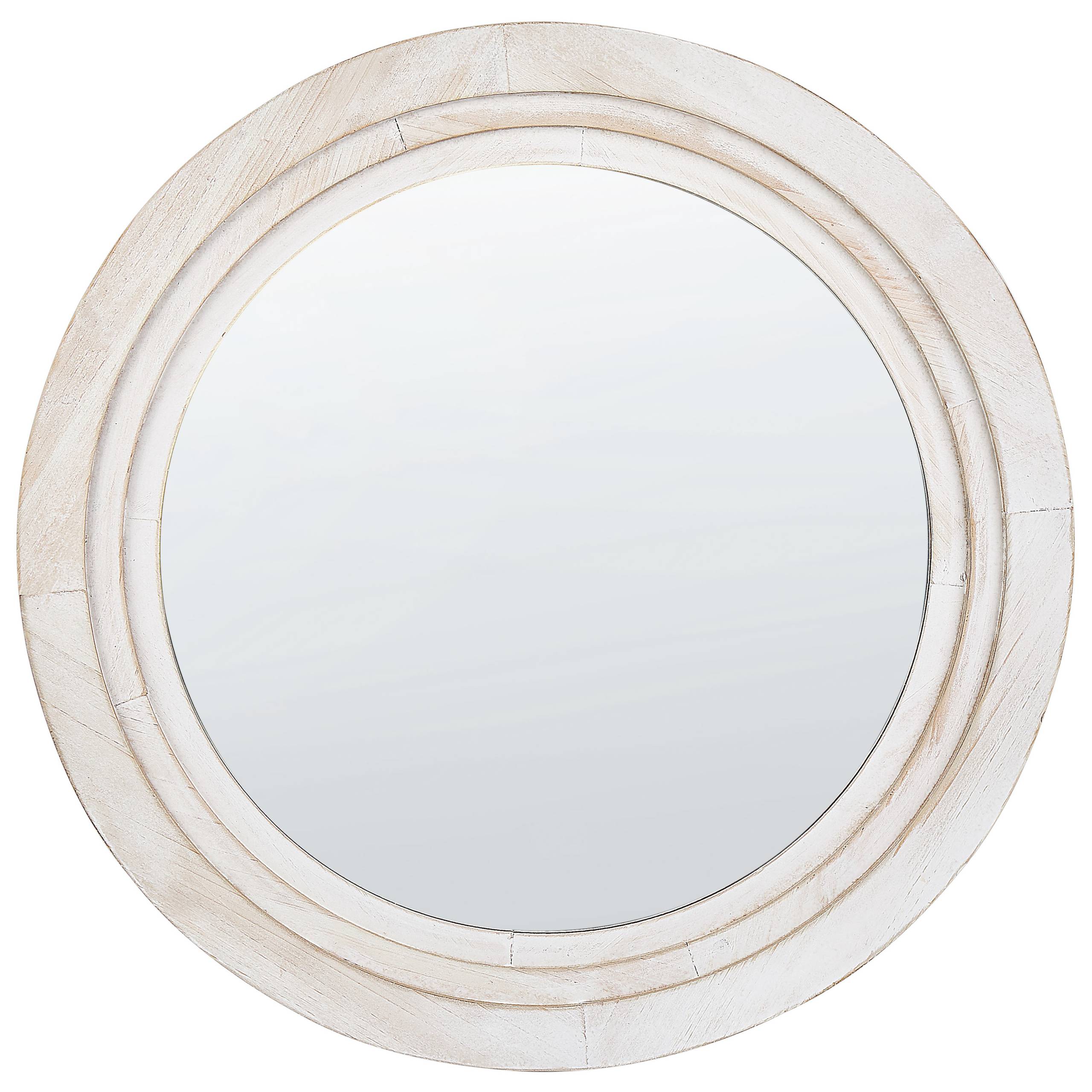 Beliani - Miroir MDF Blanc cassé DELICIAS - 60x3x60- Beliani - Image 2