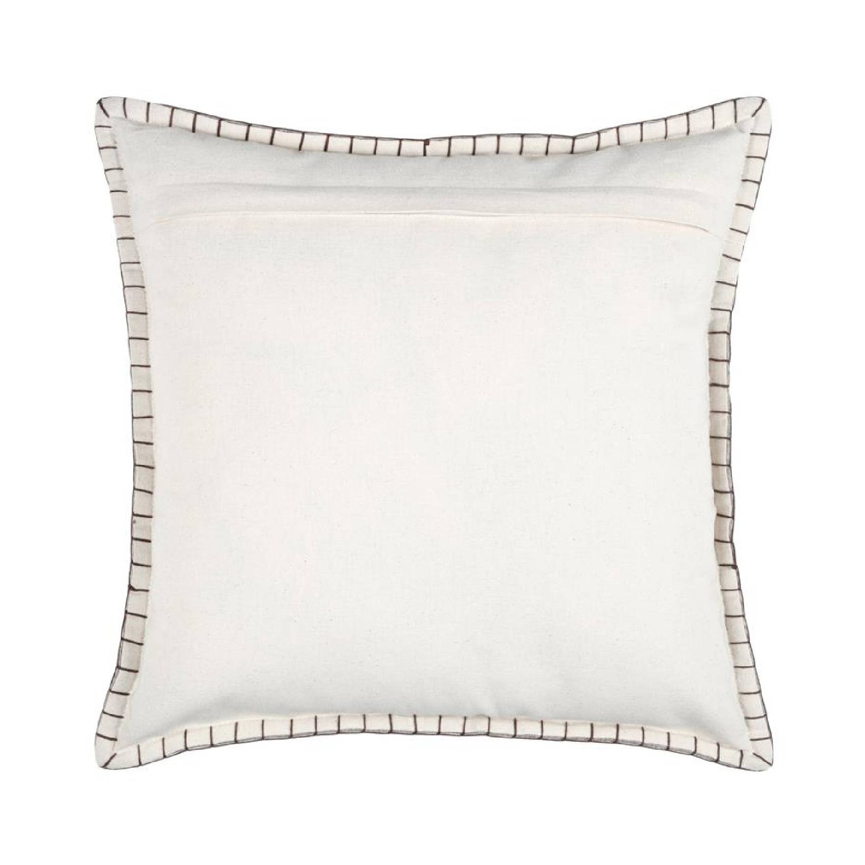 Lovely Casa - Coussin style montagne en velours de coton brodé - LOVELY CASA - Imagen 2