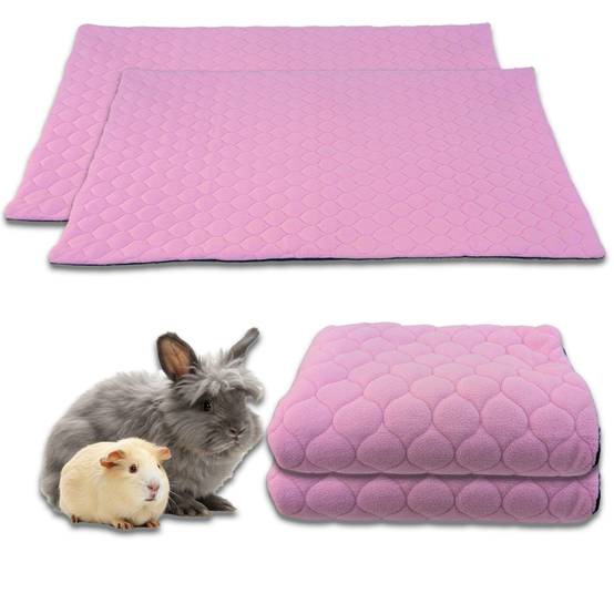 Lot de 2 - Tapis qui remplace la Litière pour Cochon d'Inde et Lapin - Absorbant, Imperméable, Passe en Machine 60 x 50 cm - Neo Solvo - Image 1