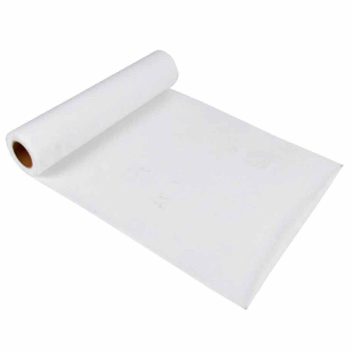 Paris Prix - Chemin de Table Jetable "Intissé" 30cmx7m Blanc