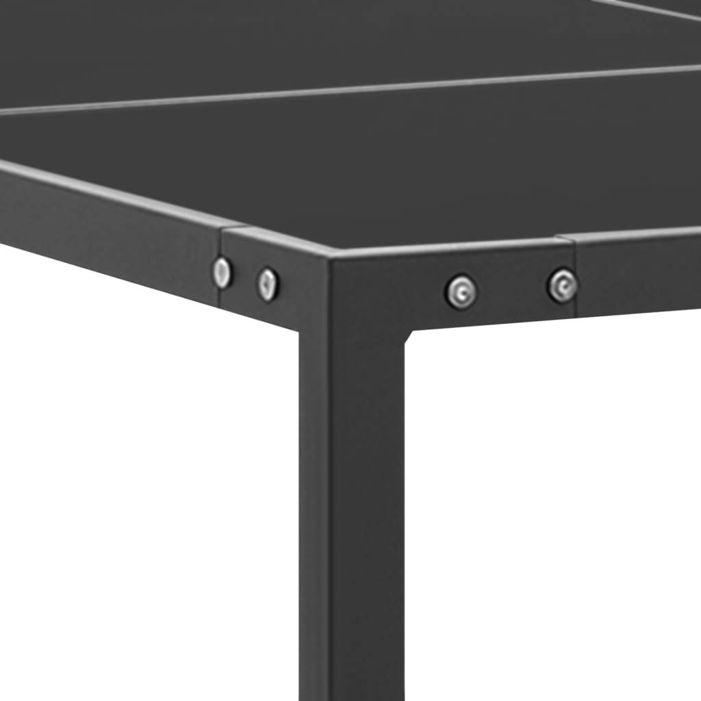 ComfortXL - Grande Table de Jardin Carrée 130 cm Anthracite et Grise, Structure Acier et Plateau Verre – ComfortXL Outdoor Living - Image 3