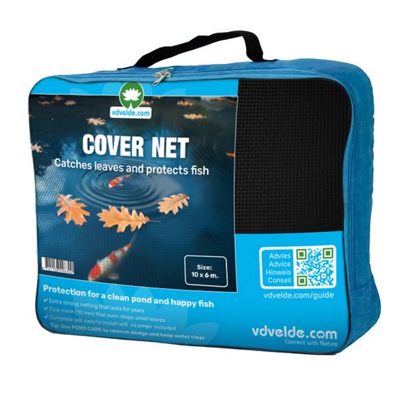 COVER NET filet bassin 10x6m - maille 10mm - Noir/Vert - avec piquets - Image 3