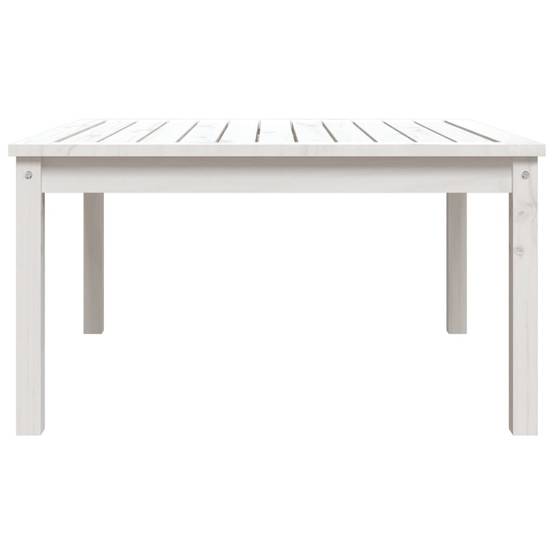 Table de jardin bois massif pin blanc 82,5 x 82,5 x 45 cm - PANGIVO - Image 5