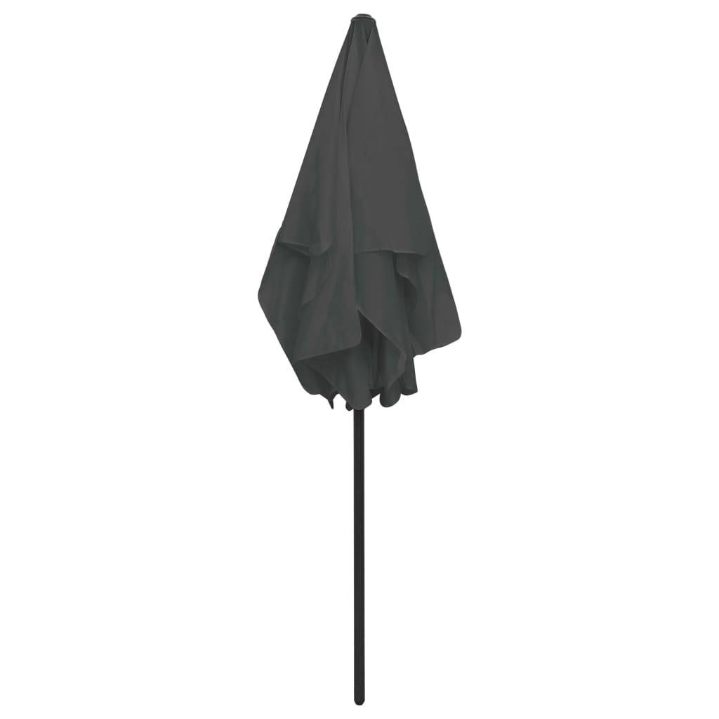 Helloshop26 - Parasol de plage 180 x 120 cm anthracite - Imagen 5