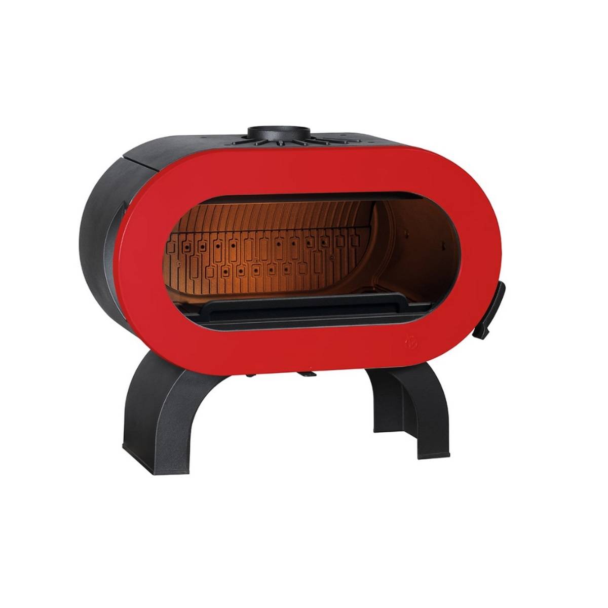 Invicta - Poêle à bois fonte 10kw rouge P647947 Invicta - Imagen 1