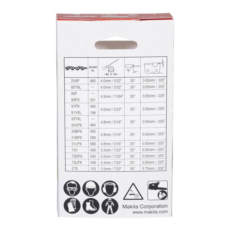 Makita - Chaînes de tronçonneuses 8TXL 350mm MAKITA 191T91-3 Makita - Imagen 3
