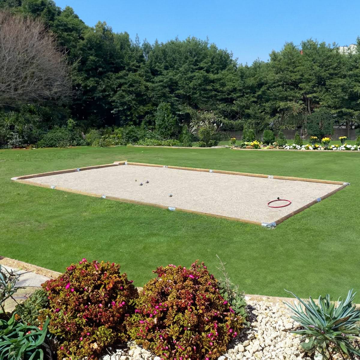 Trigano Jardin - Terrain de pétanque boulodrome en kit 12,15 m x 4,85 m - Image 7
